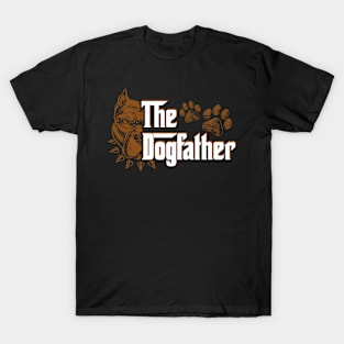 Dog Father Funny Dad Daddy Papa Pops Fathers Day T-Shirt